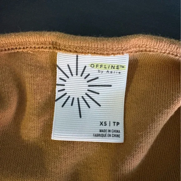 OFFLINE by Aerie Wide-Leg Jumpsuit Size XS Camel Color NWT - Picture 9 of 11